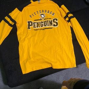 Pittsburgh penguins long sleeve t shirt mens medium